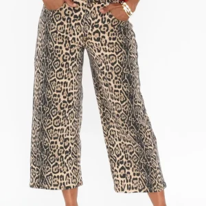 Bella Brown Leopard Crop Jeans