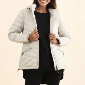 Cushla Grey Down Puffer Jacket