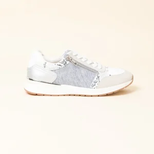 Glebe Denim Multi Leather Zip Sneaker