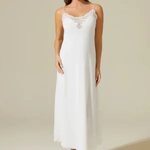 Darlene Silky Nightgown Off White