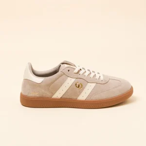 Parallel Taupe Contrast Suede Sneaker