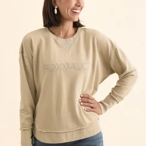 Simplified Oat Cotton Crewneck Sweatshirt