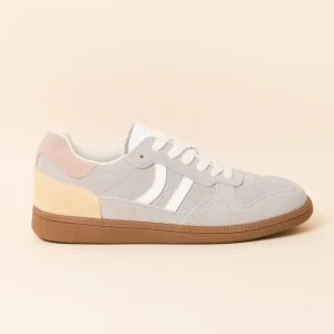 Sunny Grey Contrast Suede Sneaker