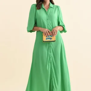 Trinity Green Tie Dress